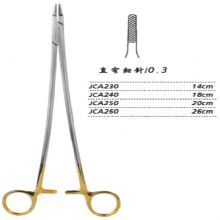 金鐘硬質(zhì)合金鑲片持針鉗直窄 細(xì)針 JCA240 18cm 直窄 細(xì)針 0.3