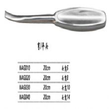 金鐘骨膜剝離器彎 NAG020 20cm 彎平刃 頭寬8腦骨膜剝離器