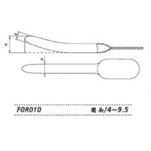金鐘子宮頸擴張器F0R010 圓頭4～9.5不銹鋼子宮頸擴張器