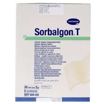 德國保赫曼德濕康藻酸鈣傷口敷料  Sorbalgon T型 2g/30cm 貨號：9995921   