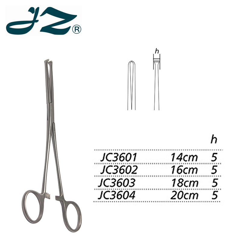 金鐘組織鉗普通 JC3604 20cm  頭寬5 WD