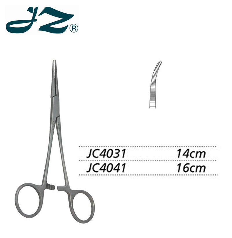 金鐘止血鉗彎全齒 JC4041 16cm 彎全齒（克氏）