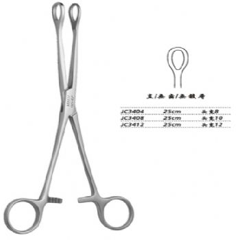 金鐘海綿鉗直無(wú)齒 JC3404 25cm 直無(wú)齒 頭寬8 WD