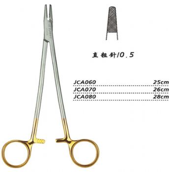 金鐘硬質(zhì)合金鑲片持針鉗直 粗針 JCA060 25cm 直 粗針 0.5
