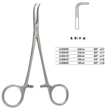 金鐘分離結(jié)扎鉗24cm JC8490 24cm 80°×21半齒