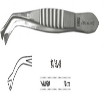 金鐘角膜固定鑷  YAJ020 11cm 彎 無鎖