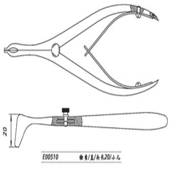金鐘鼻鏡E00510 檢查 直 頭長(zhǎng)20（小兒）