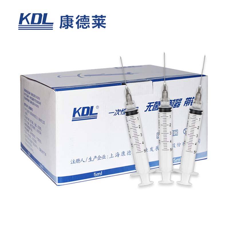 康德萊一次性使用無菌注射器 螺口 100支/盒，1600支/箱，一箱起批