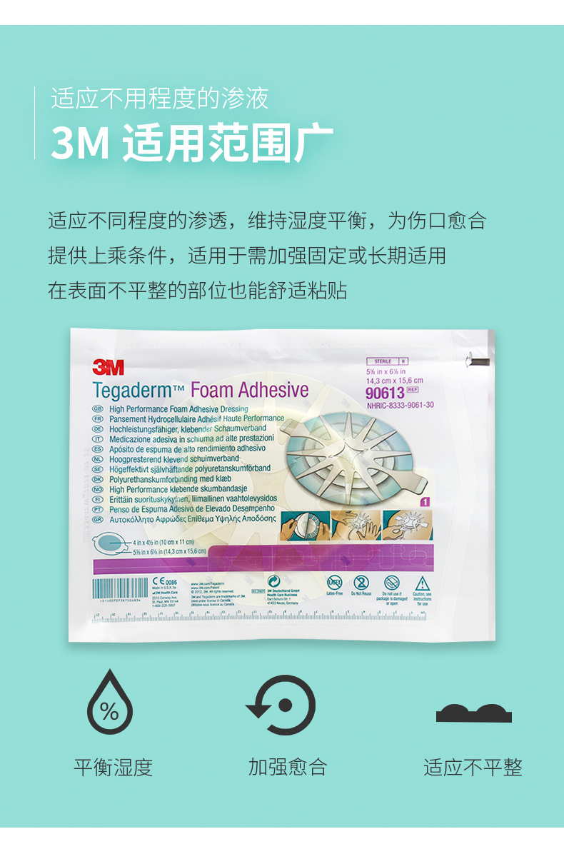 美國3M 聚酯泡沫敷料 創(chuàng)傷水膠體聚酯泡沫敷料 美國3M 聚酯泡沫敷料 創(chuàng)傷水膠體聚酯泡沫敷料