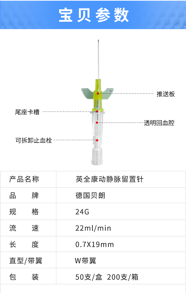 德國(guó)貝朗Introcan Safety-W 英全康24G  